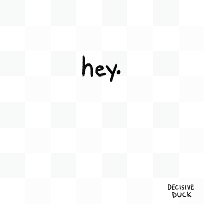 Yellow Duck Saying Hey GIF