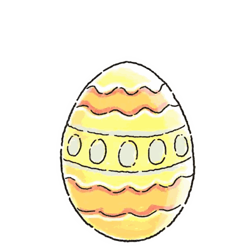 Yellow Egg With Red Bull Logo Sticker
