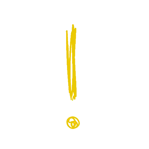 Yellow Exclamation Point With Black Circle Sticker