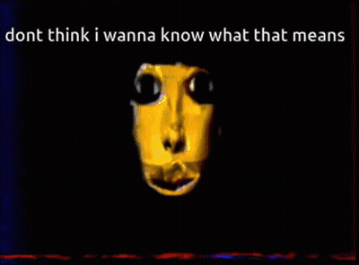 Yellow Face Don't Think I Wanna Know What That Means GIF