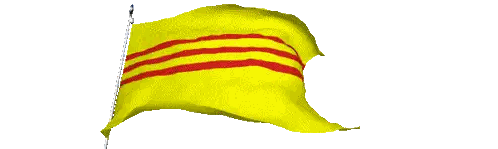Yellow Flag With Red Stripe Sticker
