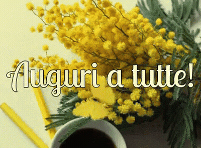 Yellow Flower Bouquet Auguri A Tutte GIF