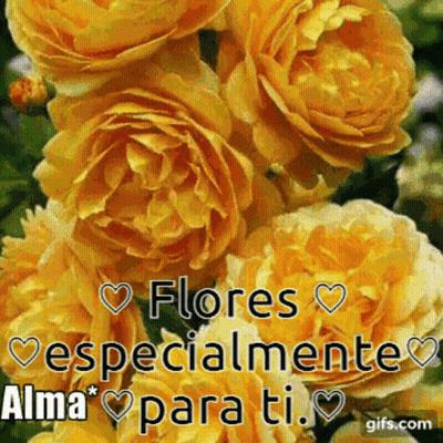 Yellow Flowers Flores Especialmente Alma Para Ti GIF