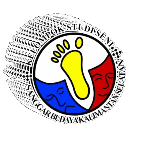Yellow Footprint Logo With Singar Budayakadimantan Sticker