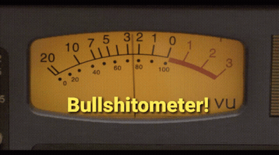 Yellow Gauge Bullshitometer Vu GIF