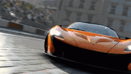 Yellow Gold Mclaren P1 Forza Motorsport 5 GIF