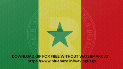 Yellow Green And Red Flag With Green Star GIF