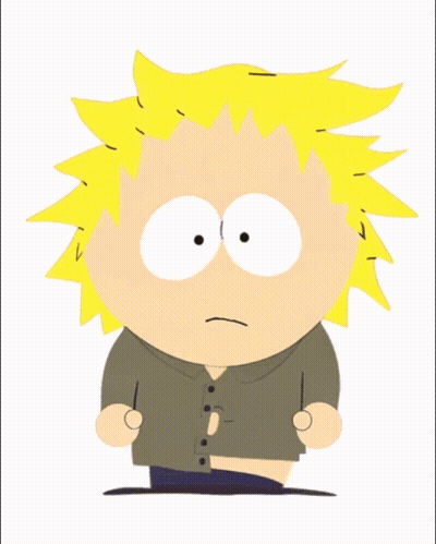 Yellow Hair White Eyes Cartoon Character Arms Outstretched GIF