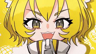 Yellow Haired Anime Character Night GIF