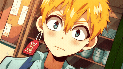 Yellow Haired Anime Character With Red Tag GIF