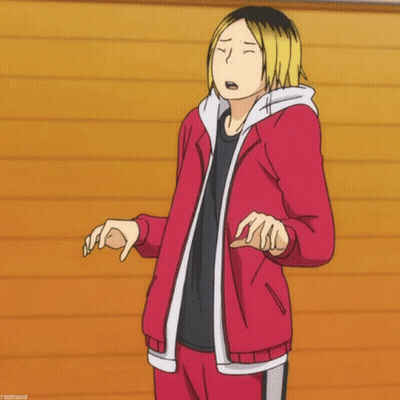 Yellow-Haired Man Red Jacket Black Shirt White Pants GIF