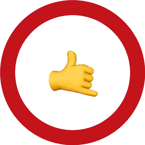 Yellow Hand Giving Thumbs Up Sticker
