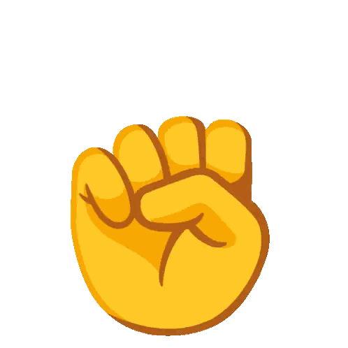 Yellow Hand Making Peace Sign Sticker