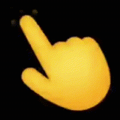 Yellow Hand Pointing Right GIF