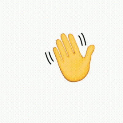 Yellow Hand With Black Lines Making Stop Gesture GIF