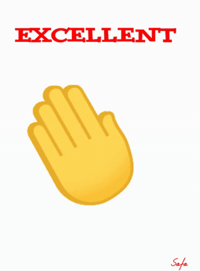 Yellow Hands Applauding Excellent GIF