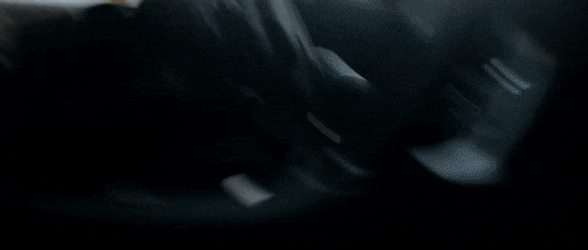 Yellow Hellcat Drifting In Slow Motion GIF