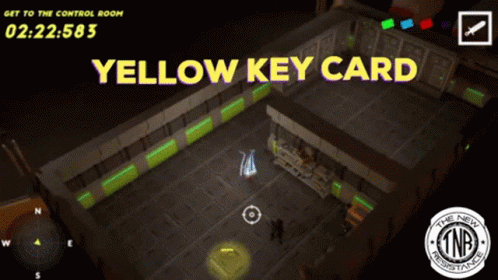 Yellow Key Card Displayed On Screen GIF