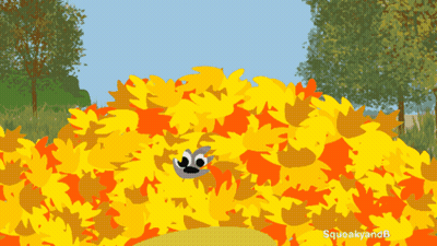 Yellow Leaves With Squeaky And B GIF