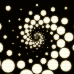 Yellow Light 3D Spiral Illusion  GIF