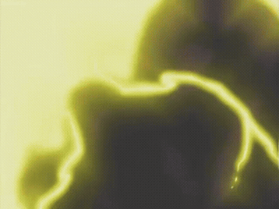 Yellow Lightning Bolt on Dark Background