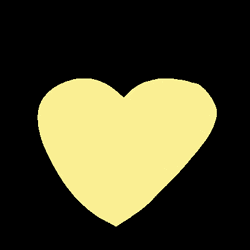 Yellow Love Heart GIF