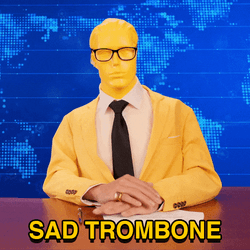 Yellow Man Sad Trombone Thumbs Down GIF