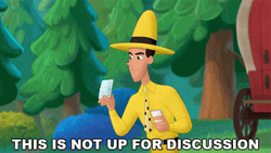 Yellow Man This Is Not Up For Debate GIF