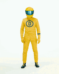 Yellow Mascot Man Good Thinking Smart Move GIF