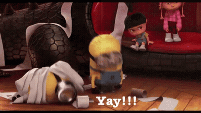 Yellow Minion Laying On Toilet Paper GIF