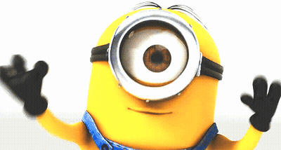 Yellow Minion One Eye Close Up GIF