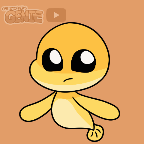 Yellow Monster With Smoke And Christopher's Genie GIF