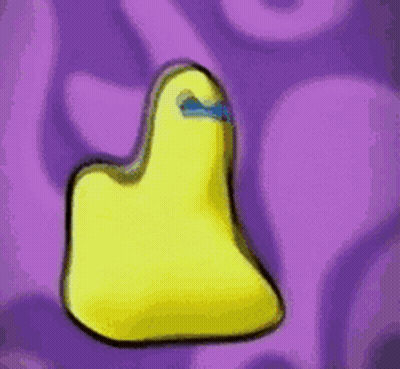 Yellow Object On Purple Background GIF