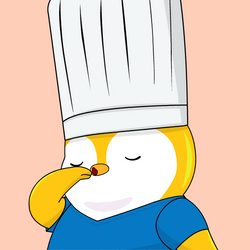 Yellow Penguin Chef Kiss Mua GIF