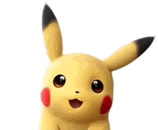 Yellow Pikachu With Red Cheeks Sticker