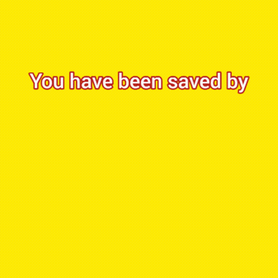 Yellow Poster You Have Been Saved By Baguetteball Better Call Ball GIF