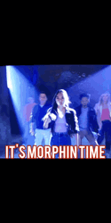 Yellow Power Ranger Its Morphin Time  GIF