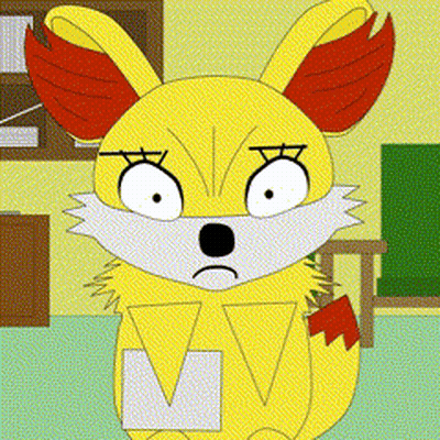 Yellow Rabbit With Red Ears GIF