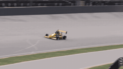 Yellow Race Car Driving GIF