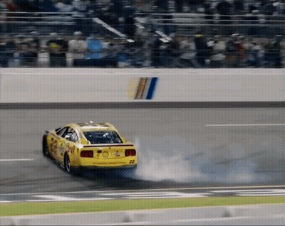 Yellow Race Car Number 24 GIF