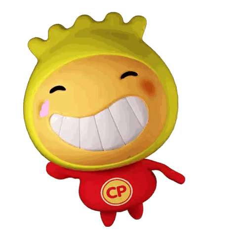 Yellow Red Character With CP Logo Sticker