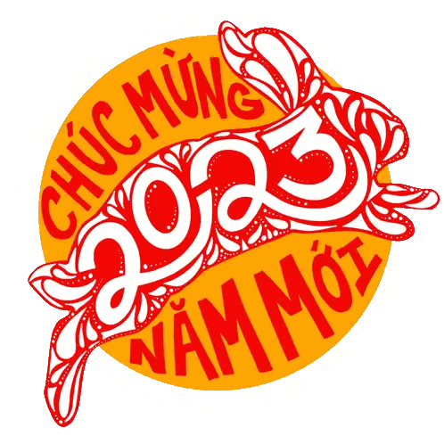 Yellow Red Circle White 2025 Sticker