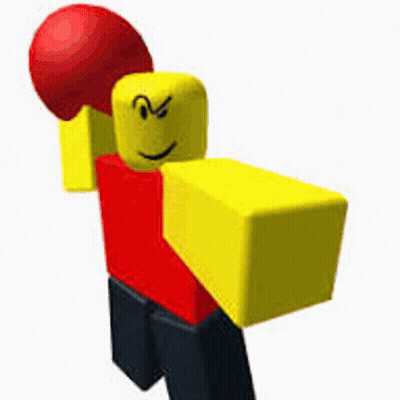 Yellow Red Roblox Character Holding Red Glove Yellow Box GIF