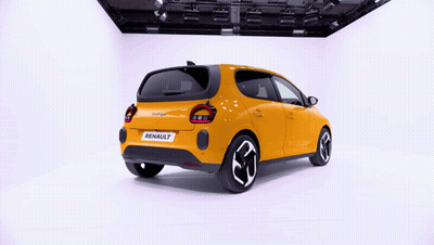 Yellow Renault Car GIF