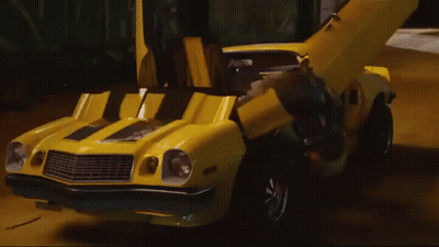 Yellow Robot With Number 24 On Chest GIF