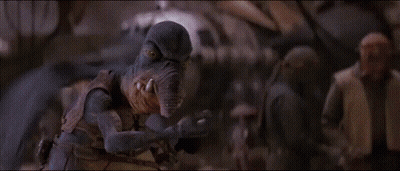 Yellow Robot With Pink Eye And Red Nose GIF