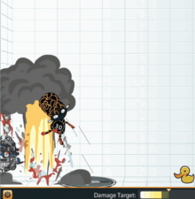 Yellow Rubber Duck And Damage Target GIF