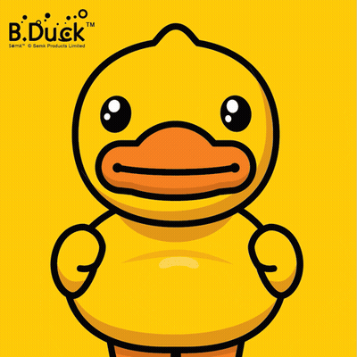 Yellow Rubber Duck With B.duck GIF