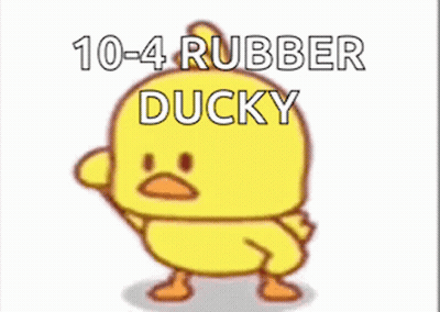 Yellow Rubber Ducky Giving Fist GIF