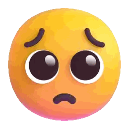 Yellow Sad Smiley Sticker